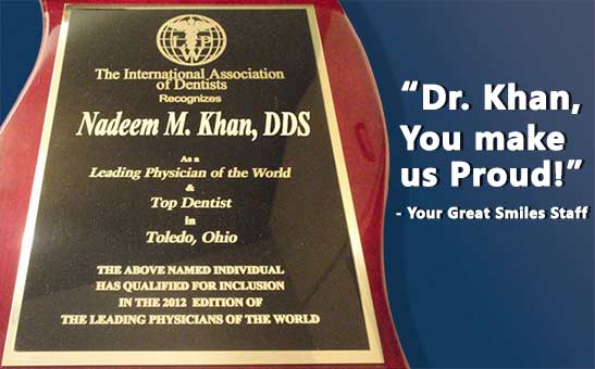 Top Dentist Toledo, OH Nadeem Khan, DDS