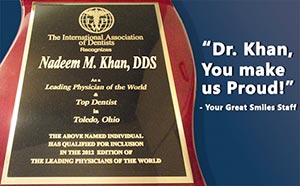 Top Dentist Toledo, OH Nadeem Khan, DDS